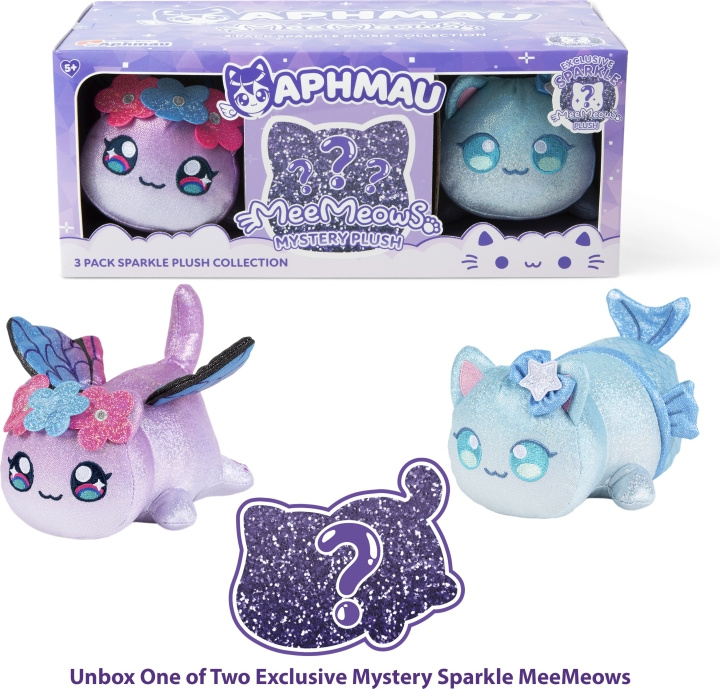 Aphmau MeeMeow Plush Sparkle Set - tøjdyr, 3-pak i gruppen LEGETØJ, BØRN & BABY / Babyleg (0-3 år) / Tøjdyr hos TP E-commerce Nordic AB (C77796)