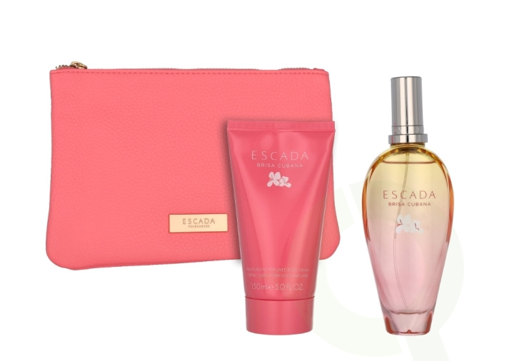 Escada Brisa Cubana Giftset 250 ml Limited Edition - Edt Spray 100ml/Body Lotion 150ml/Bag i gruppen SKØNHED & HELSE / Gaveæske / Gaveæske til hende hos TP E-commerce Nordic AB (C77926)