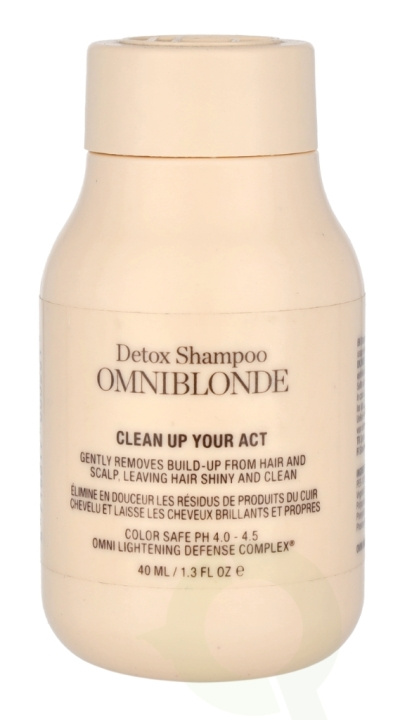 Omniblonde Clean Up Your Act Detox Shampoo 40 ml i gruppen SKØNHED & HELSE / Hår og styling / Hårpleje / Shampoo hos TP E-commerce Nordic AB (C77988)