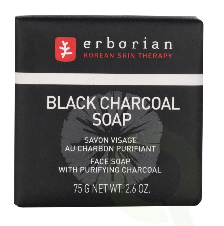 Erborian Black Charcoal Soap 75 g i gruppen SKØNHED & HELSE / Hudpleje / Ansigt / Rengøring hos TP E-commerce Nordic AB (C78001)