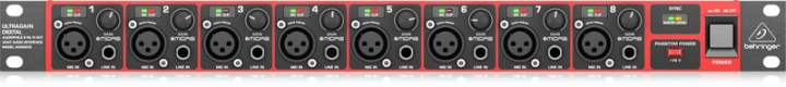 BEHRINGER Ultragain Digital ADA8200 lydkort i gruppen SPORT, FRITID & HOBBY / Hobby / Musik / PA equipment hos TP E-commerce Nordic AB (C78114)