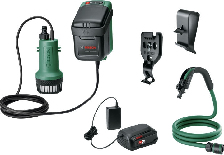 Bosch GardenPump 18V-2000 genopladelig vandpumpe, 2,5 Ah batteri i gruppen HJEM, HUS & HAVE / Værktøj / Øvrigt elværktøj hos TP E-commerce Nordic AB (C78331)