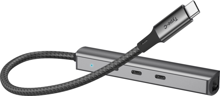 Bluecloud USB-C til USB-C-hub og gigabit ethernet-adapter i gruppen COMPUTERTILBEHØR / Computer Tilbehør / USB-hubs hos TP E-commerce Nordic AB (C78392)