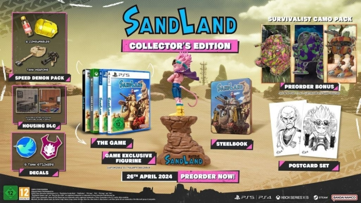 Bandai Namco Entertainment Sand Land - Collector\'s Edition (PS5) i gruppen HJEMMEELEKTRONIK / Spilkonsoller og tilbehør / Sony PlayStation 5 hos TP E-commerce Nordic AB (C78417)