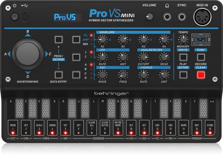 BEHRINGER Pro VS Mini synthesizer i gruppen SPORT, FRITID & HOBBY / Hobby / Musik / Tilbehør til musikinstrumenter hos TP E-commerce Nordic AB (C78465)