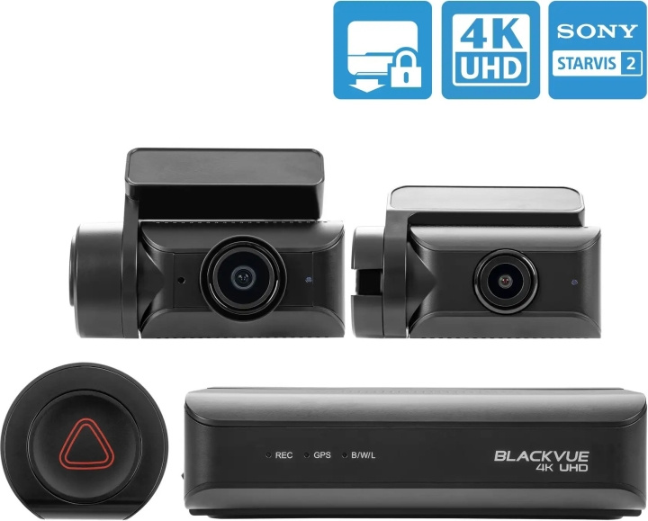 BlackVue DR970X-2CH Box Plus 64 GB bilkamera med to kanaler i gruppen BIL / Bil lyd & multimedia / Kameraer, Action kameraer og tilbehør / Kameraer og Dashcams hos TP E-commerce Nordic AB (C78477)