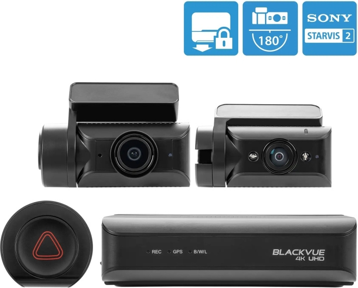 BlackVue DR970X-2CH Box IR Plus 64 GB bilkamera med to kanaler i gruppen BIL / Bil lyd & multimedia / Kameraer, Action kameraer og tilbehør / Kameraer og Dashcams hos TP E-commerce Nordic AB (C78478)