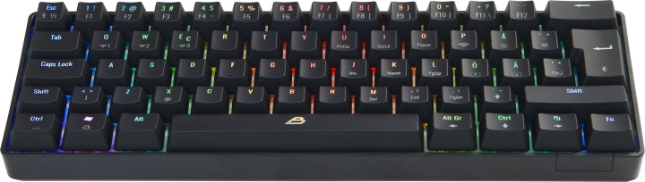 Blackstorm RGB Mech 2 Dual Mode 60% gaming-tastatur, hot swap Outemu Red switches, sort i gruppen COMPUTERTILBEHØR / GAMING / Tastatur hos TP E-commerce Nordic AB (C78482)