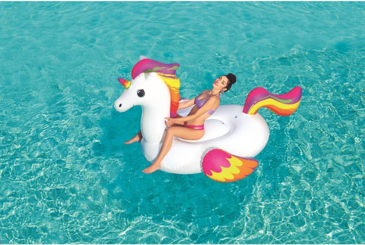 Bestway Supersized Unicorn Rider swimmingpoolmadras, 2,24 m x 1,64 m i gruppen LEGETØJ, BØRN & BABY / Udeleg & Sport / Vandleg, bad og strand hos TP E-commerce Nordic AB (C78497)