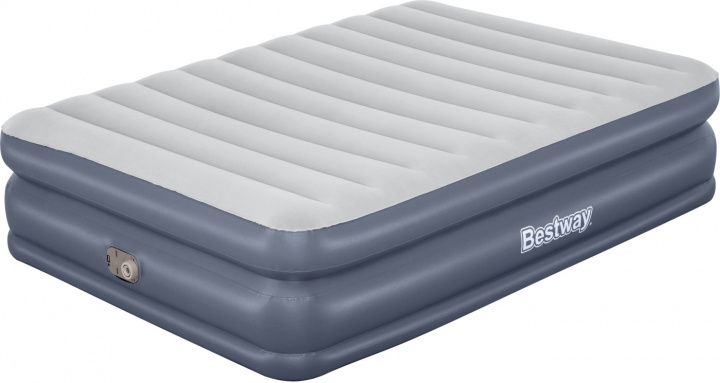 Bestway Tritech Quadcomfort luftmadras Queen luftfyldt ekstraseng, indbygget pumpe, 203 x 152 x 51 cm i gruppen SPORT, FRITID & HOBBY / Friluftsliv / Luftmadrasser og liggeunderlag hos TP E-commerce Nordic AB (C78509)