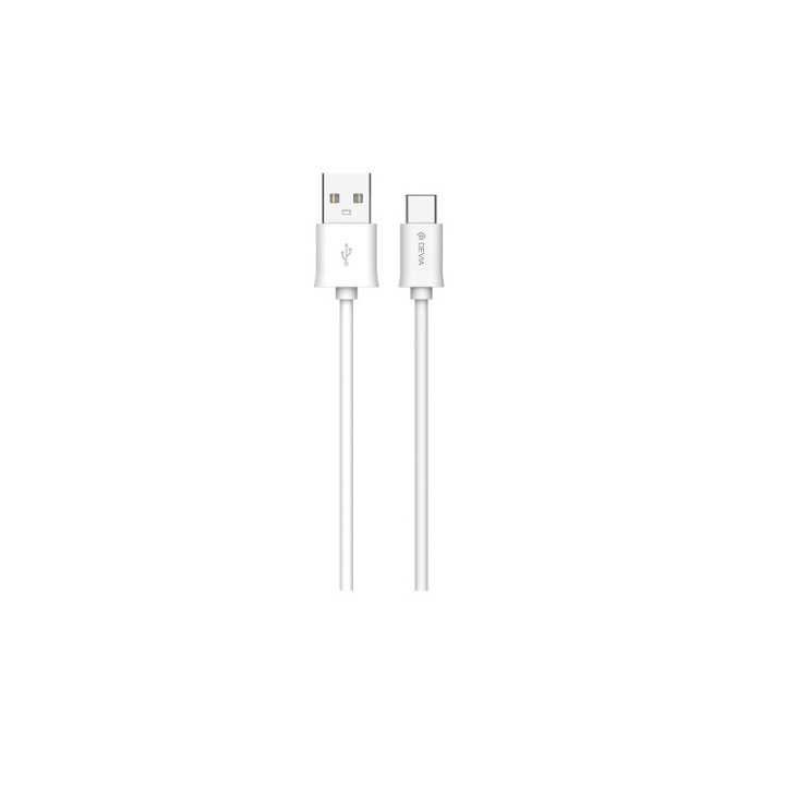 Devia kabel Smart EC066 USB - USB-C 2,0 m 2,1A vit i gruppen SMARTPHONES & TABLETS / Opladere og kabler / Kabler / Kabler Type C hos TP E-commerce Nordic AB (C78532)