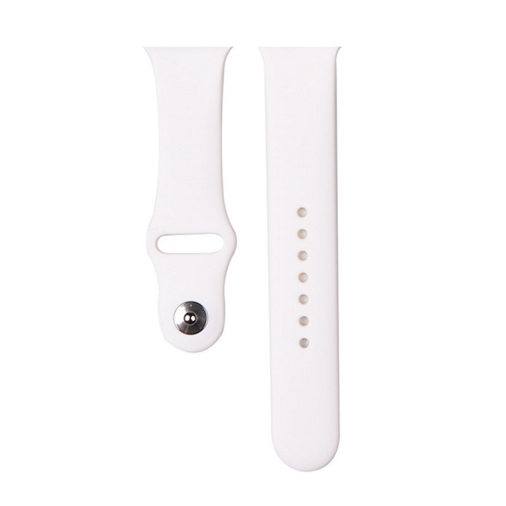 Devia armband Deluxe Sport för Apple Watch 41mm/ 40mm/ 38mm vit i gruppen SMARTPHONES & TABLETS / Træning, hjem og fritid / Apple Watch & Tilbehør / Tilbehør hos TP E-commerce Nordic AB (C78548)