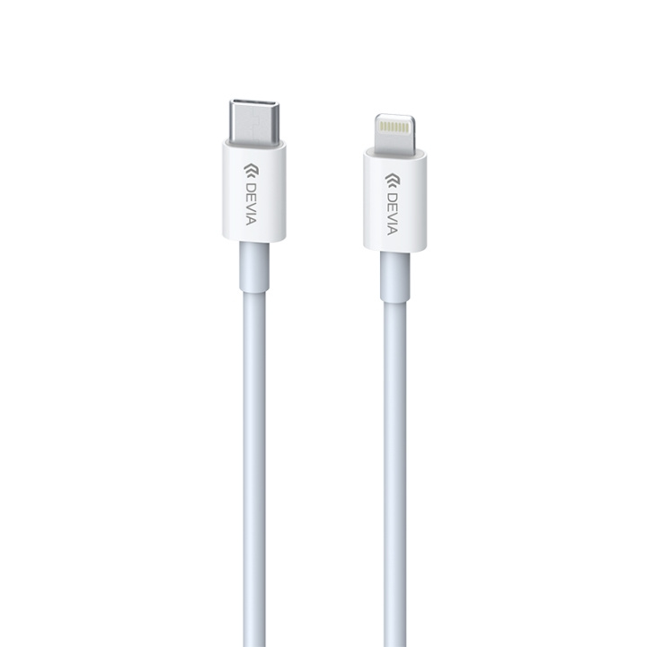 Devia-kabel Smart EC146 PD USB-C - Lightning 20W 3A vit i gruppen SMARTPHONES & TABLETS / Opladere og kabler / Kabler / Kabler Lightning hos TP E-commerce Nordic AB (C78584)