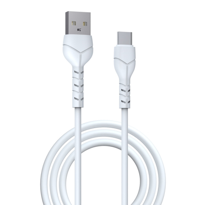 Devia kabel Kintone EC145 USB - USB-C 1,0 m 2,1A vit i gruppen SMARTPHONES & TABLETS / Opladere og kabler / Kabler / Kabler Type C hos TP E-commerce Nordic AB (C78594)