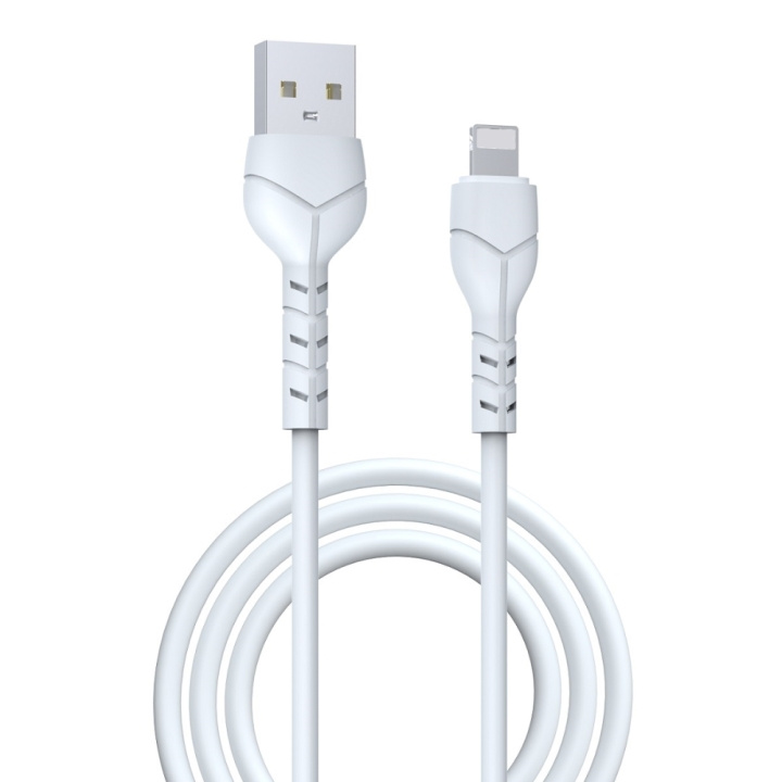 Devia kabel Kintone EC143 USB - Lightning 1,0 m 2,1A vit i gruppen SMARTPHONES & TABLETS / Opladere og kabler / Kabler / Kabler Lightning hos TP E-commerce Nordic AB (C78595)