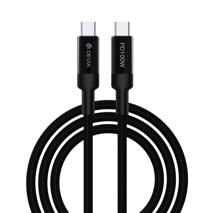 Devia kabel EC309 Extreme PD USB-C - USB-C 1,5 m 100W svart i gruppen SMARTPHONES & TABLETS / Opladere og kabler / Kabler / Kabler Type C hos TP E-commerce Nordic AB (C78596)