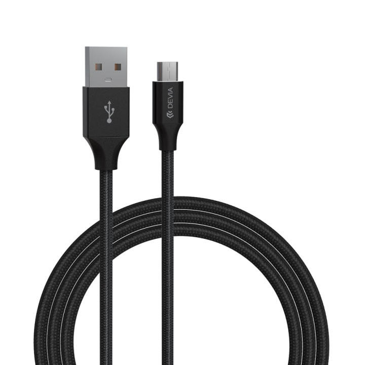 Devia kabel Gracious EC203 USB - MicroUSB 1,0 m 2,4A svart i gruppen SMARTPHONES & TABLETS / Opladere og kabler / Kabler / Kabler microUSB hos TP E-commerce Nordic AB (C78597)