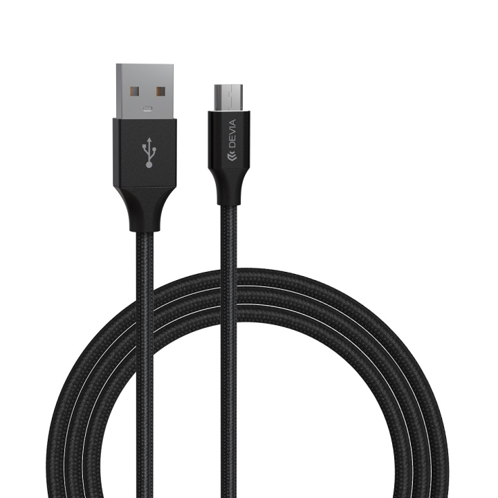 Devia kabel Gracious EC207 USB - MicroUSB 2,0 m 2,1A svart i gruppen SMARTPHONES & TABLETS / Opladere og kabler / Kabler / Kabler microUSB hos TP E-commerce Nordic AB (C78599)