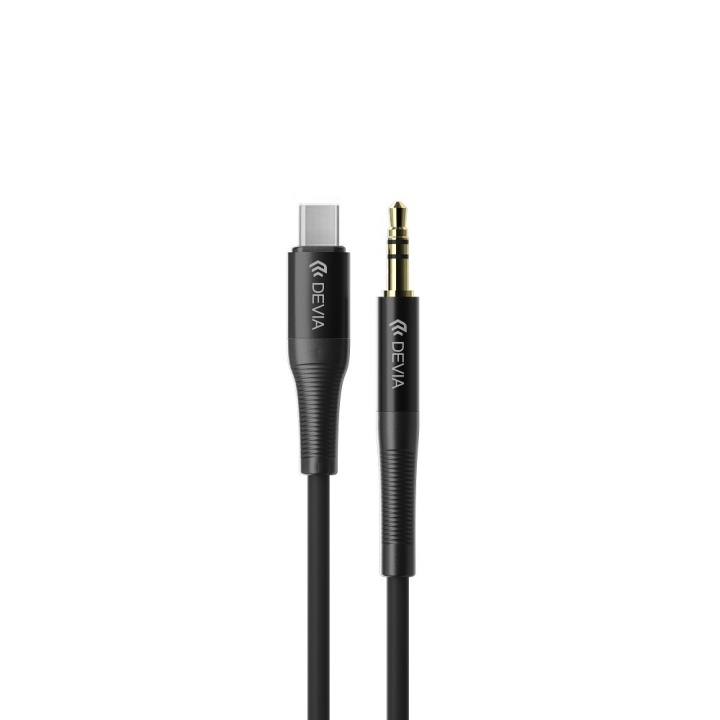 Devia ljudkabel Ipure EC620 jack 3,5 mm - USB-C 1m svart i gruppen HJEMMEELEKTRONIK / Kabler og adaptere / Audio Analog / 3.5 mm hos TP E-commerce Nordic AB (C78610)