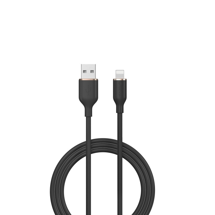 Devia kabel Jelly EC630 USB - Lightning 1,2 m 2,4A svart i gruppen SMARTPHONES & TABLETS / Opladere og kabler / Kabler / Kabler Lightning hos TP E-commerce Nordic AB (C78629)