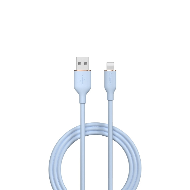 Devia kabel Jelly EC630 USB - Lightning 1,2 m 2,4A blå i gruppen SMARTPHONES & TABLETS / Opladere og kabler / Kabler / Kabler Lightning hos TP E-commerce Nordic AB (C78631)