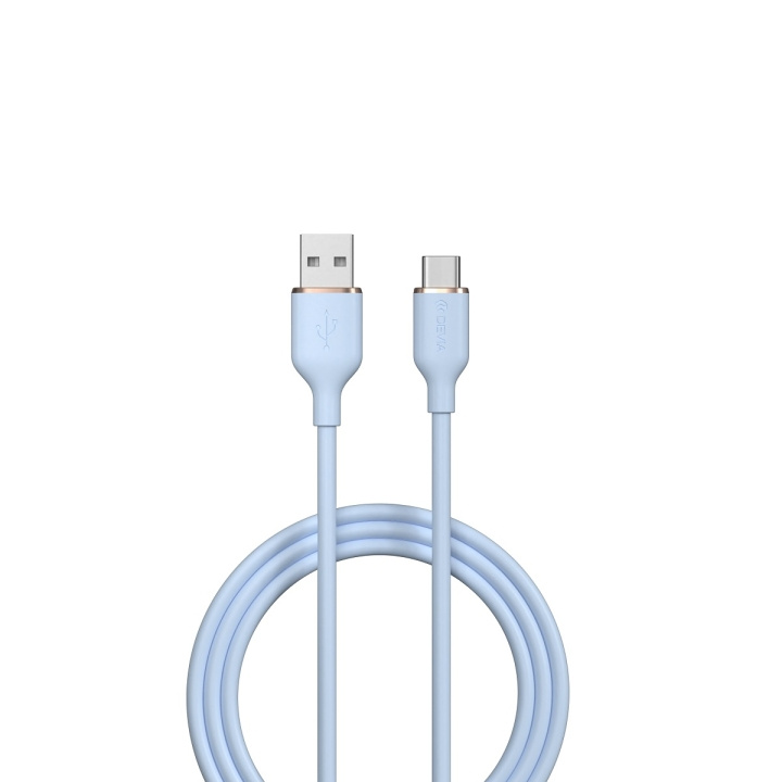 Devia kabel Jelly EC629 USB - USB-C 1,2 m 2,4A blå i gruppen SMARTPHONES & TABLETS / Opladere og kabler / Kabler / Kabler Type C hos TP E-commerce Nordic AB (C78635)