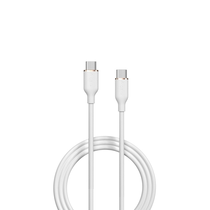 Devia kabel Jelly EC632 USB-C - USB-C 1,2 m 60W 3A vit i gruppen SMARTPHONES & TABLETS / Opladere og kabler / Kabler / Kabler Type C hos TP E-commerce Nordic AB (C78642)