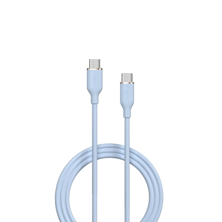 Devia kabel Jelly EC632 USB-C - USB-C 1,2 m 60W 3A blå i gruppen SMARTPHONES & TABLETS / Opladere og kabler / Kabler / Kabler Type C hos TP E-commerce Nordic AB (C78643)