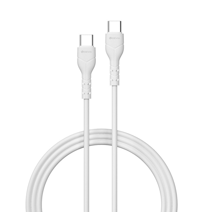 Devia kabel Kintone EC151 USB-C - USB-C 1,0 m 3A vit i gruppen SMARTPHONES & TABLETS / Opladere og kabler / Kabler / Kabler Type C hos TP E-commerce Nordic AB (C78650)