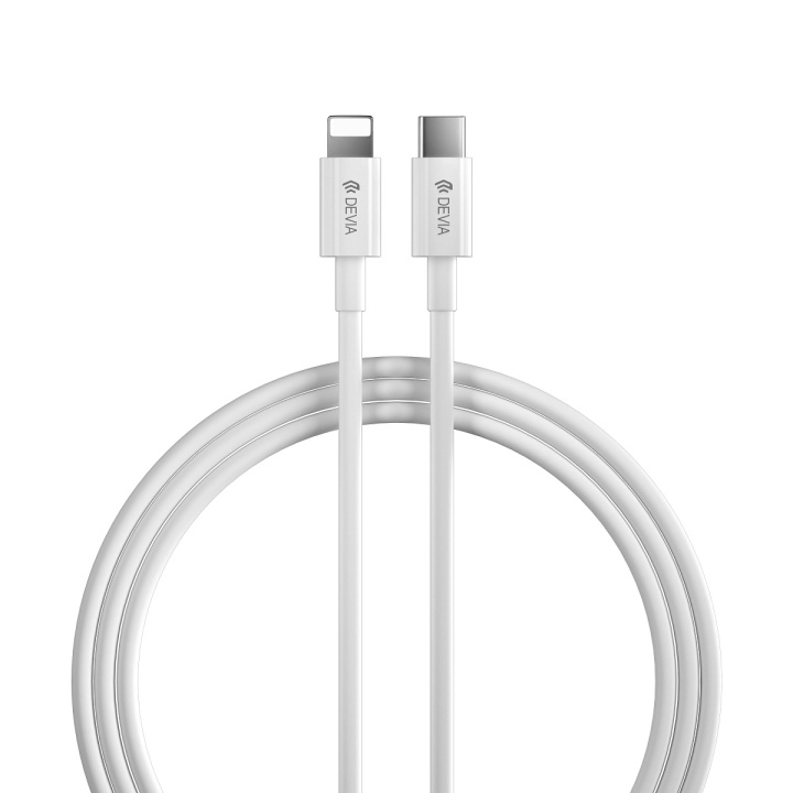 Devia kabel Smart EC146 PD USB-C - Lightning 2,0 m 3A vit i gruppen SMARTPHONES & TABLETS / Opladere og kabler / Kabler / Kabler Lightning hos TP E-commerce Nordic AB (C78652)