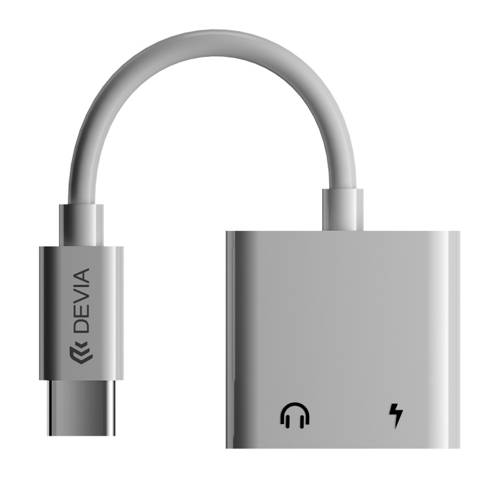 Devia adapter EC609 USB-C - USB-C (port) + USB-C (port) vit i gruppen SMARTPHONES & TABLETS / Opladere og kabler / Adaptere hos TP E-commerce Nordic AB (C78657)