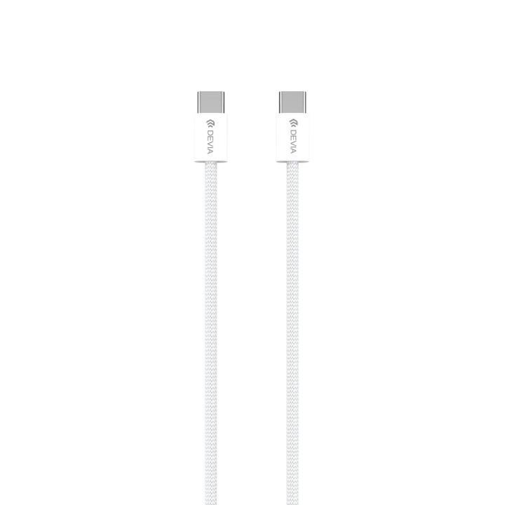 Devia kabel Smart EC325 PD USB-C - USB-C 1,0 m 60W 3A vit i gruppen SMARTPHONES & TABLETS / Opladere og kabler / Kabler / Kabler Type C hos TP E-commerce Nordic AB (C78667)