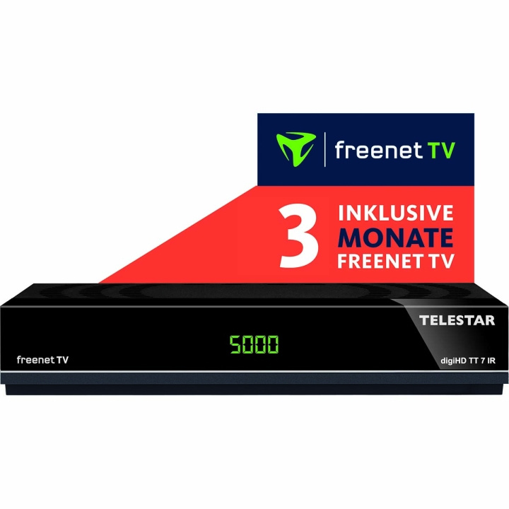 TELESTAR digiHD TT 7 IR Kompakt DVB-T2/DVB-C HDTV-modtager inkl. 3 måneders freenet i gruppen HJEMMEELEKTRONIK / Lyd & billede / Tv og tilbehør / Smart-TV hos TP E-commerce Nordic AB (C78714)