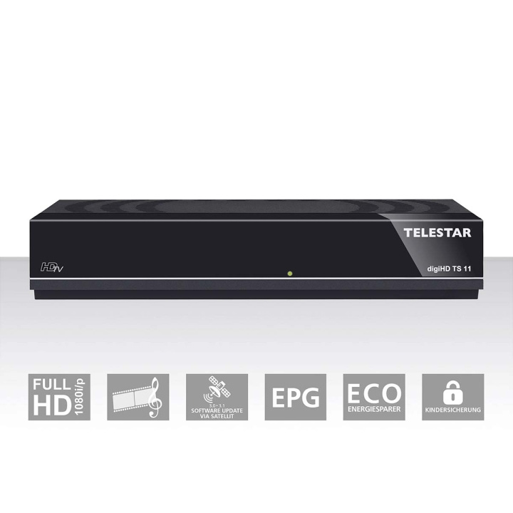 TELESTAR digiHD TS 11 HDTV DVB-S set-top boks i gruppen HJEMMEELEKTRONIK / Lyd & billede / Tv og tilbehør / TV bokse hos TP E-commerce Nordic AB (C78715)