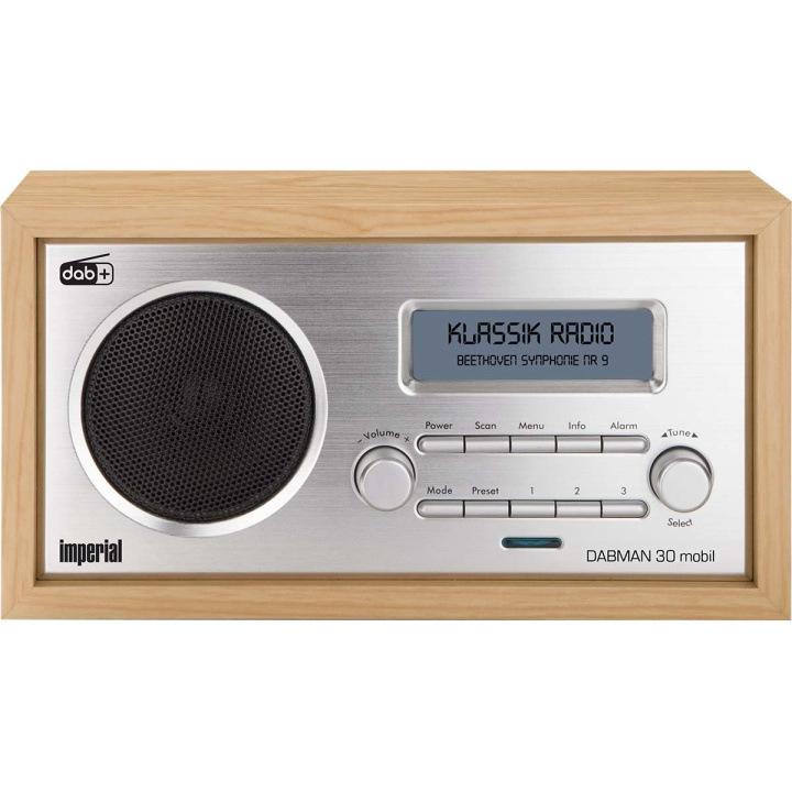 imperial DABMAN 30 Mobil DAB+/FM-radio Wood i gruppen HJEMMEELEKTRONIK / Lyd & billede / Hjemmebiograf, HiFi & Bærbar / Radio og vækkeure / Radio hos TP E-commerce Nordic AB (C78718)