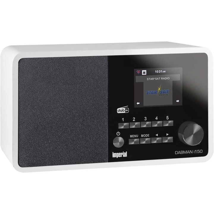 imperial DABMAN i150 Kompakt hybridradio til internet / DAB+ / FM Hvid i gruppen HJEMMEELEKTRONIK / Lyd & billede / Hjemmebiograf, HiFi & Bærbar / Radio og vækkeure / Radio hos TP E-commerce Nordic AB (C78720)