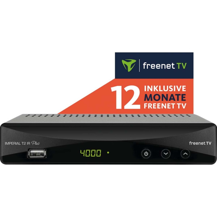 imperial T2 IR plus DVB-T2-modtager (inkl. 12 måneders freenet TV) i gruppen HJEMMEELEKTRONIK / Lyd & billede / Tv og tilbehør / Smart-TV hos TP E-commerce Nordic AB (C78731)