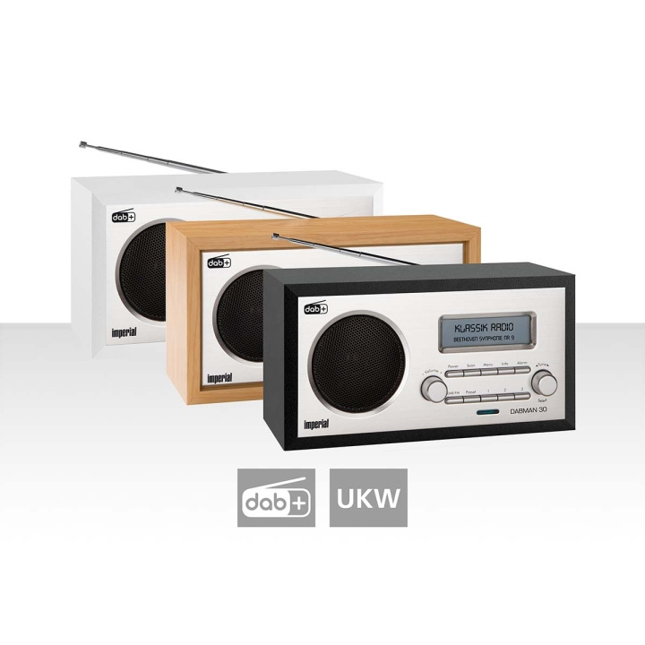 imperial DABMAN 30 Sort DAB+ / FM i gruppen HJEMMEELEKTRONIK / Lyd & billede / Hjemmebiograf, HiFi & Bærbar / Radio og vækkeure / Radio hos TP E-commerce Nordic AB (C78744)