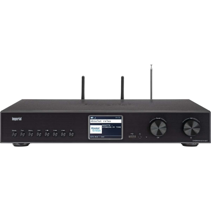 imperial DABMAN i510 BT Multifunktionsradio DAB+ / FM / Internet / Bluetooth Sort i gruppen HJEMMEELEKTRONIK / Lyd & billede / Hjemmebiograf, HiFi & Bærbar / Radio og vækkeure / Radio hos TP E-commerce Nordic AB (C78747)