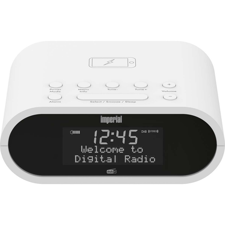 imperial DABMAN d20 DAB+ og FM-radiovækkeur Hvid i gruppen HJEMMEELEKTRONIK / Lyd & billede / Hjemmebiograf, HiFi & Bærbar / Radio og vækkeure hos TP E-commerce Nordic AB (C78752)