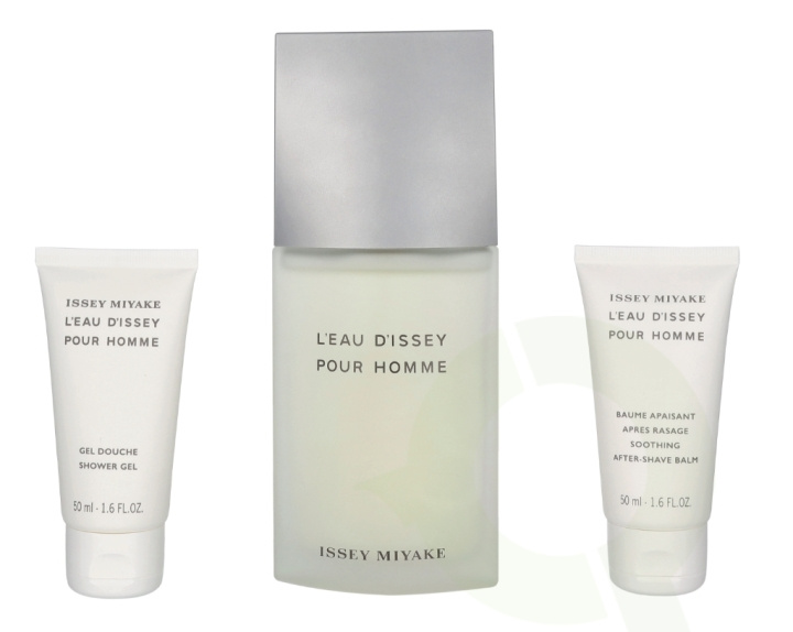 Issey Miyake L\'Eau D\'Issey Pour Homme Giftset 225 ml Edt Spray 125ml/Shower Gel 50ml/After Shave Balm 50ml i gruppen SKØNHED & HELSE / Gaveæske / Gaveæske til ham hos TP E-commerce Nordic AB (C78867)