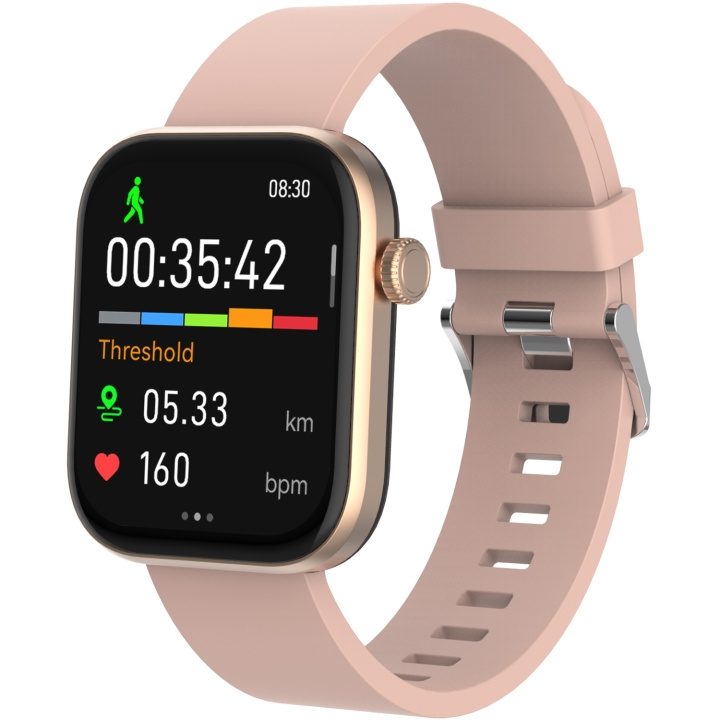 Denver Bluetooth AMOLED Smart Watch Rosa / Beige i gruppen SPORT, FRITID & HOBBY / Smartwatch & Aktivitetsmåler / Smartwatches hos TP E-commerce Nordic AB (C78954)