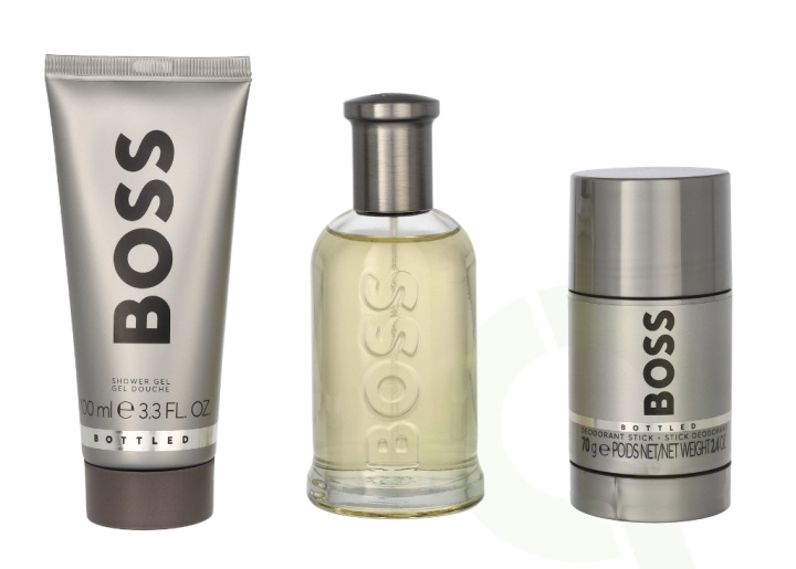 Hugo Boss Bottled Giftset 275 ml Edt Spray 100ml/Shower Gel 100ml/Deodorant Stick 75ml i gruppen SKØNHED & HELSE / Gaveæske / Gaveæske til ham hos TP E-commerce Nordic AB (C79075)