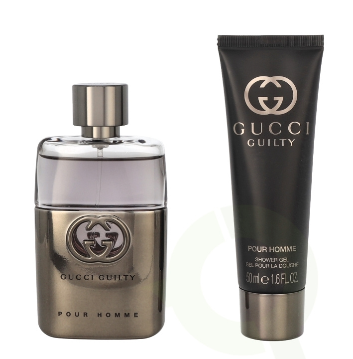 Gucci Guilty Pour Homme Giftset 100 ml Edt Spray 50ml/Shower Gel 50ml i gruppen SKØNHED & HELSE / Duft & Parfume / Parfume / Parfume til ham hos TP E-commerce Nordic AB (C79087)