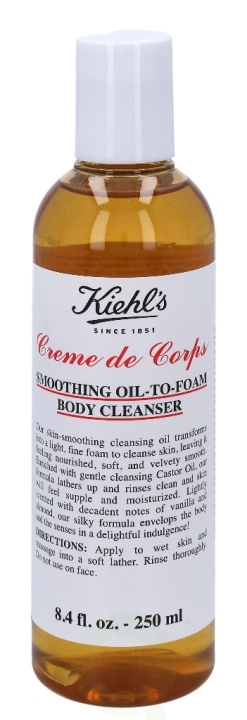 Kiehl\'s Creme De Corps Smoothing Oil-To-Foam Body Cleanser 250 ml i gruppen SKØNHED & HELSE / Makeup / Makeup fjerner hos TP E-commerce Nordic AB (C79113)