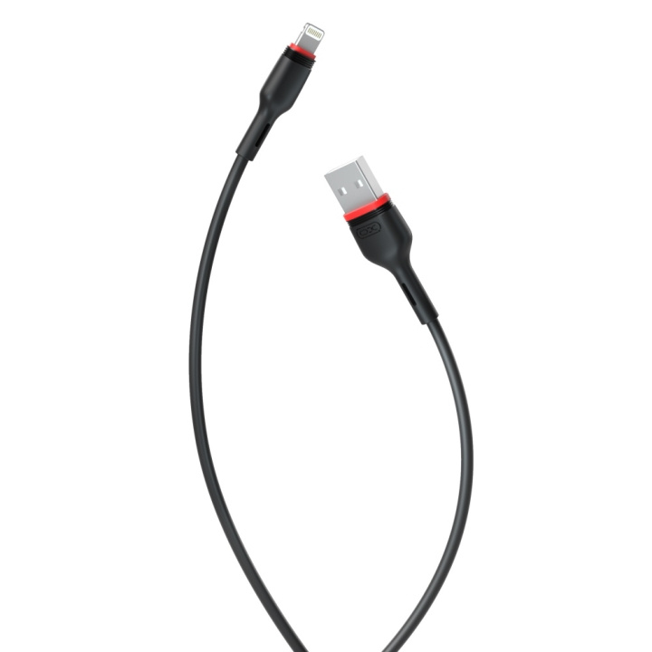 XO kabel NB-P171 USB - Lightning 1,0 m 2,4A svart i gruppen SMARTPHONES & TABLETS / Opladere og kabler / Kabler / Kabler Lightning hos TP E-commerce Nordic AB (C79154)