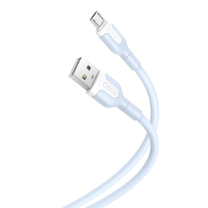 XO kabel NB212 USB - microUSB 1,0 m 2,1A blå i gruppen COMPUTERTILBEHØR / Kabler og adaptere / USB / Micro-USB hos TP E-commerce Nordic AB (C79186)