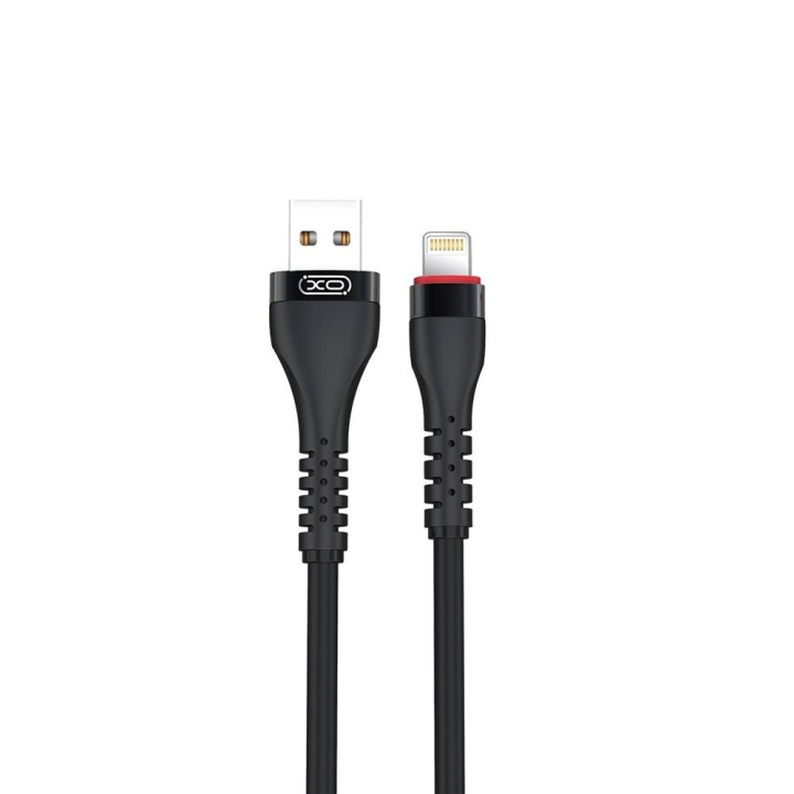 XO kabel NB213 USB - Lightning 1,0 m 2,4A svart i gruppen SMARTPHONES & TABLETS / Opladere og kabler / Kabler / Kabler Lightning hos TP E-commerce Nordic AB (C79192)