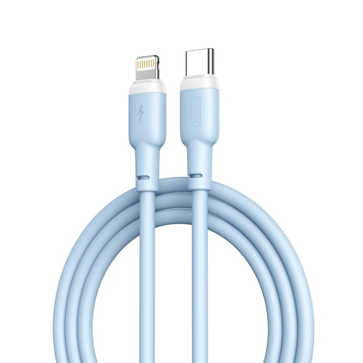 XO kabel NB208A PD USB-C - Lightning 1,0m 20W blå i gruppen COMPUTERTILBEHØR / Kabler og adaptere / USB / USB-C hos TP E-commerce Nordic AB (C79199)