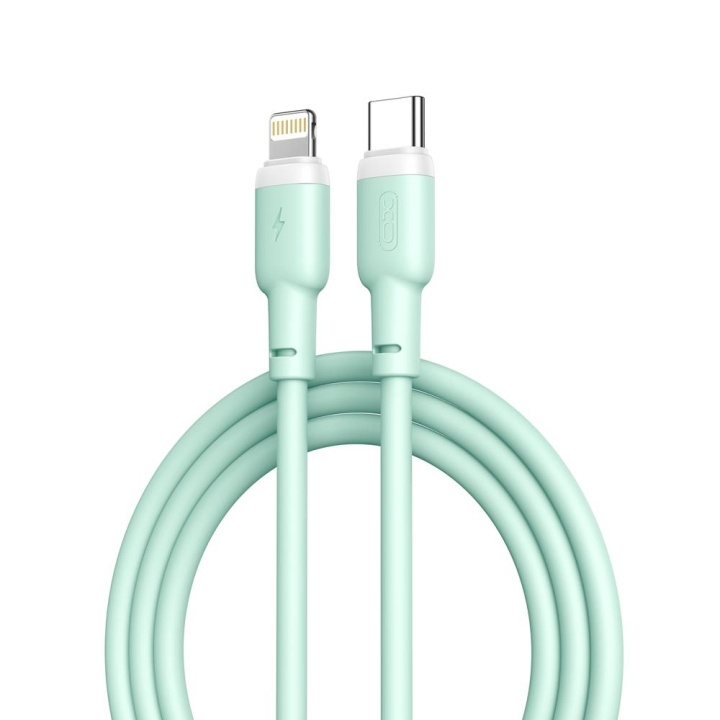 XO kabel NB208A PD USB-C - Lightning 1,0m 20W grön i gruppen COMPUTERTILBEHØR / Kabler og adaptere / USB / USB-C hos TP E-commerce Nordic AB (C79200)